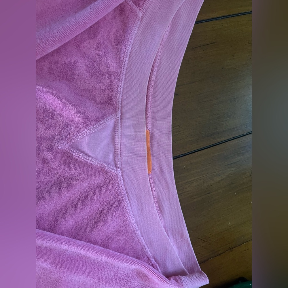 Juicy Couture S Vintage Y2K Pink Off-Shoulder Lounge Top Terry - Picture 10 of 10
